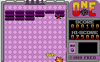 Onemore Breakout atari screenshot